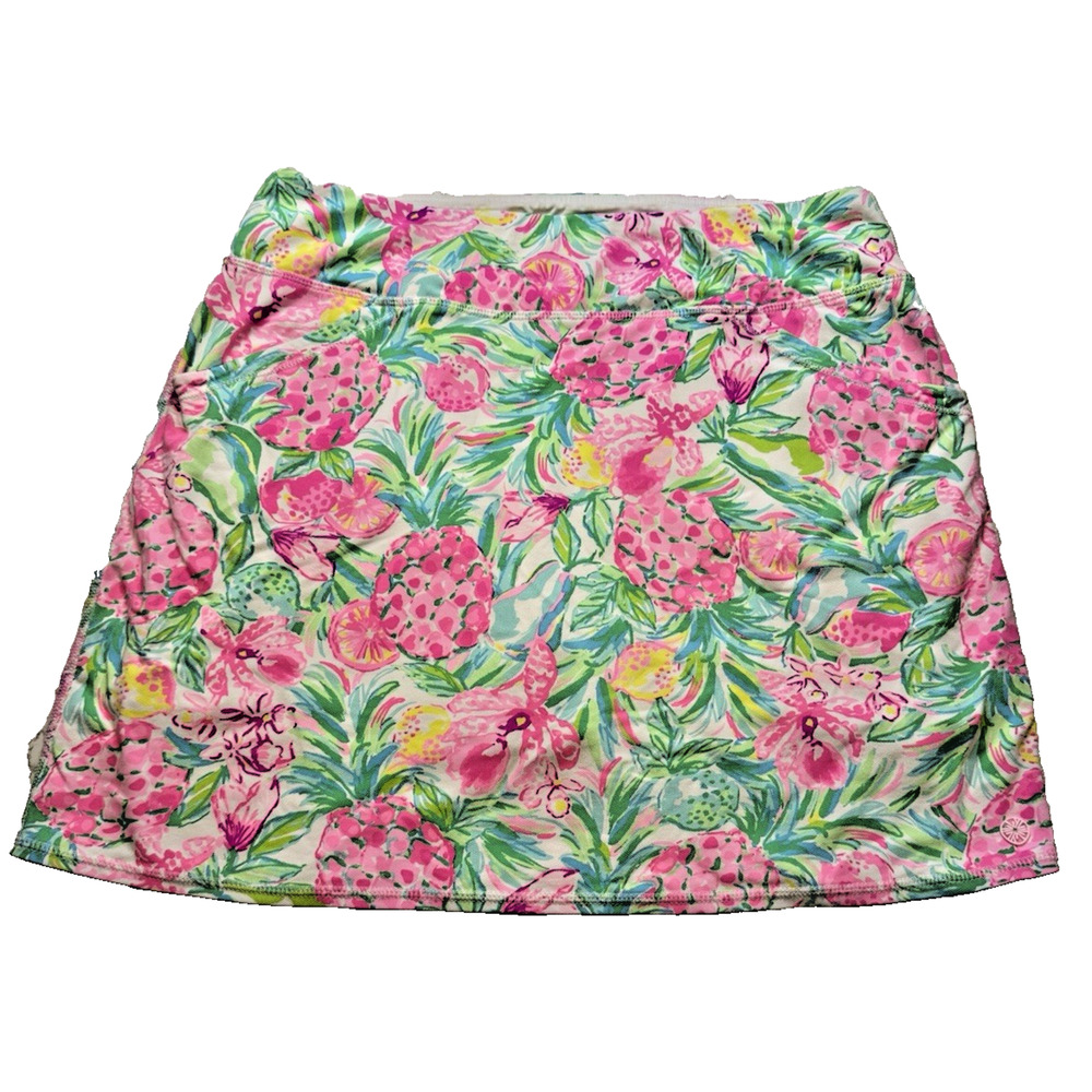 Lilly Pulitzer Maryana Luxletic Skort Party Like A Pineapple Golf Tennis L